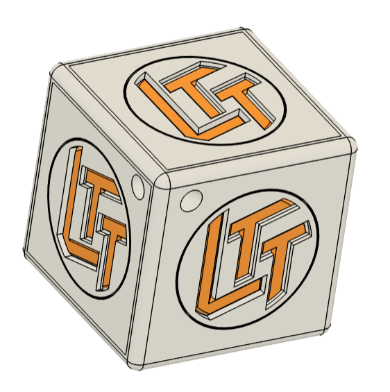 LTT cube keychain