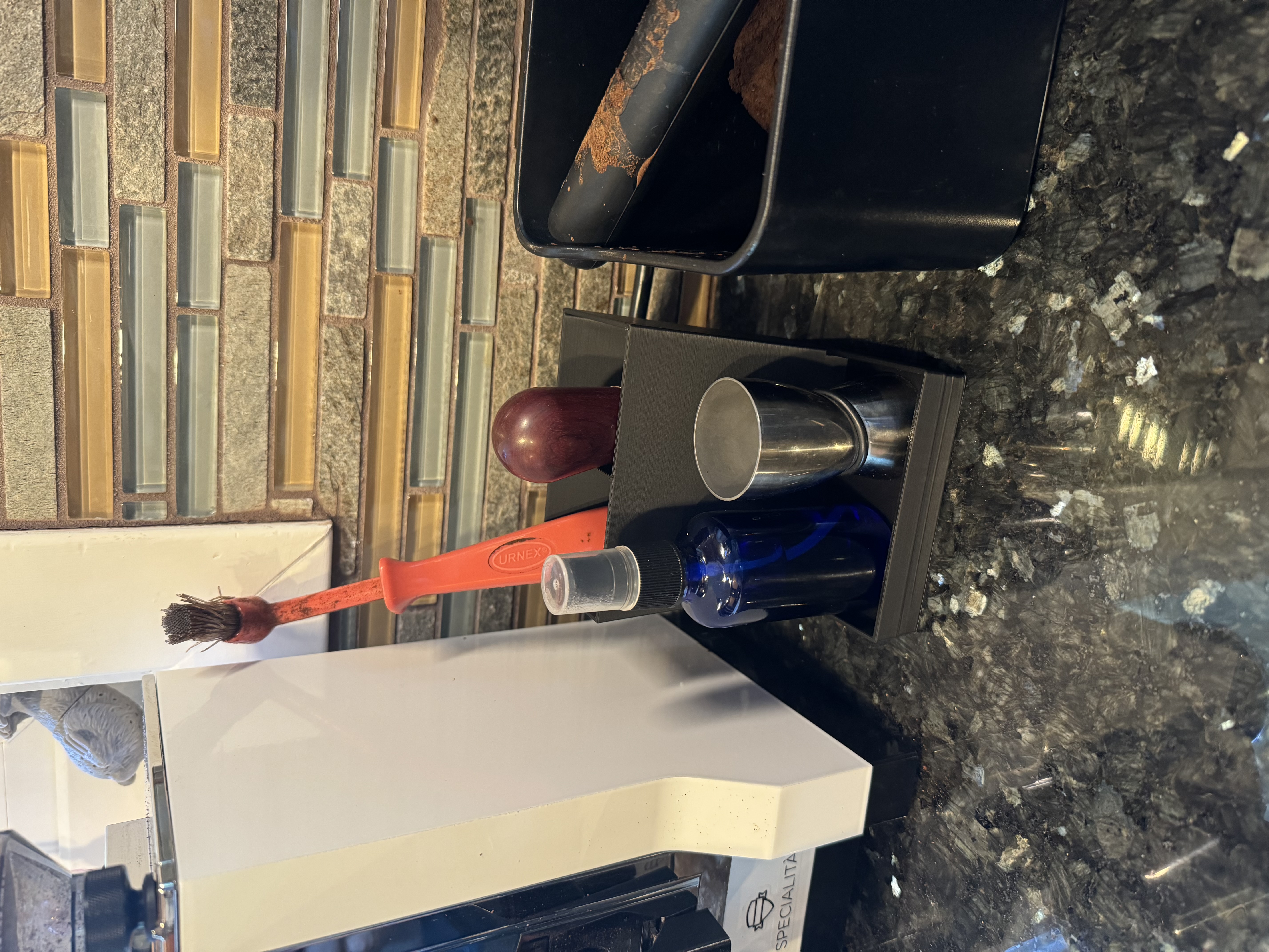 Coffee making accessories organizer