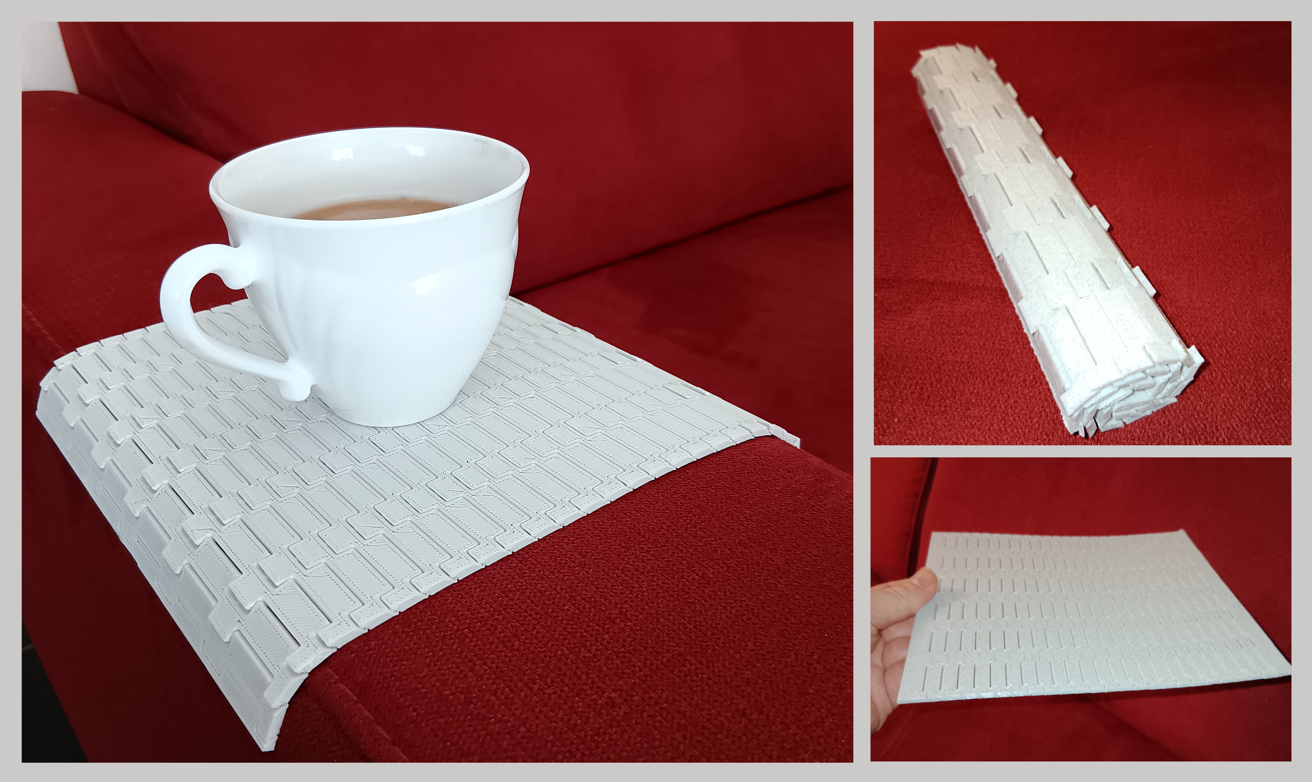 Foldable Couch Tray / Sofa Table (also usable as Sushi Mat)
