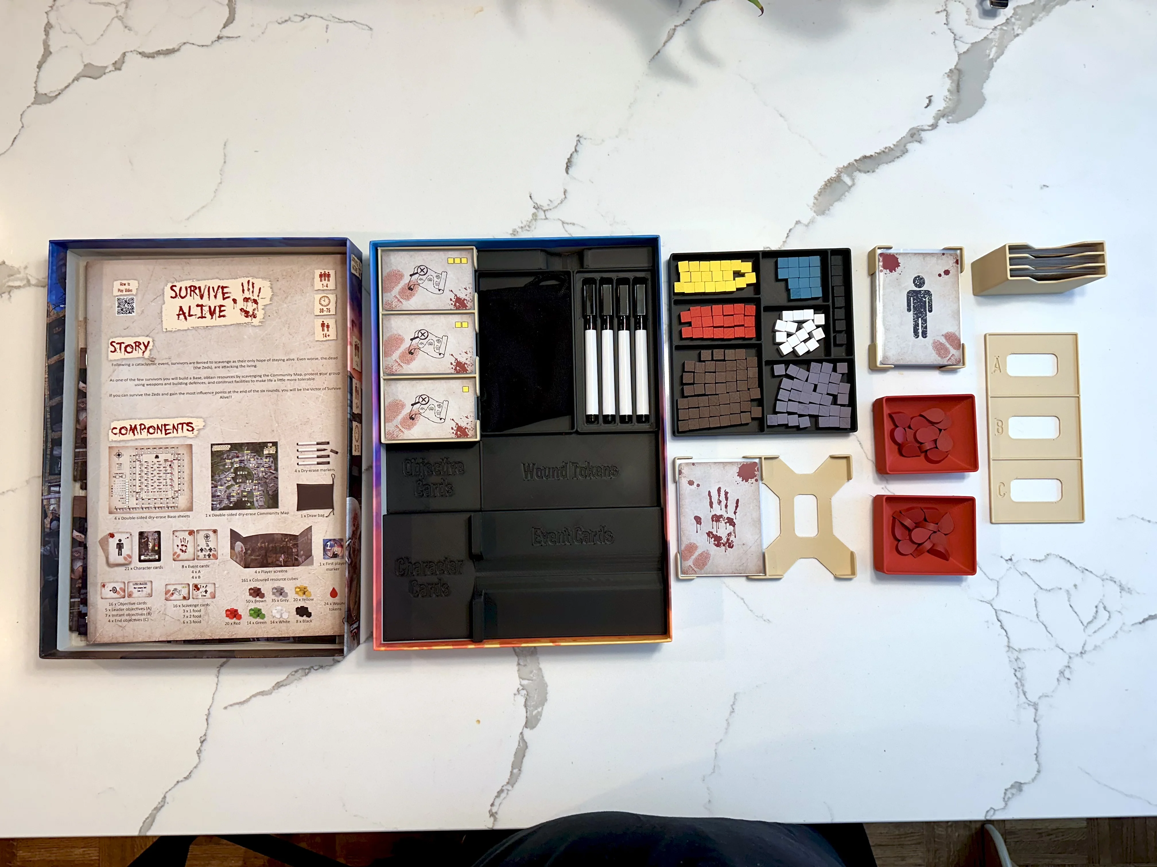 Survive Alive Draw and Write Game Insert