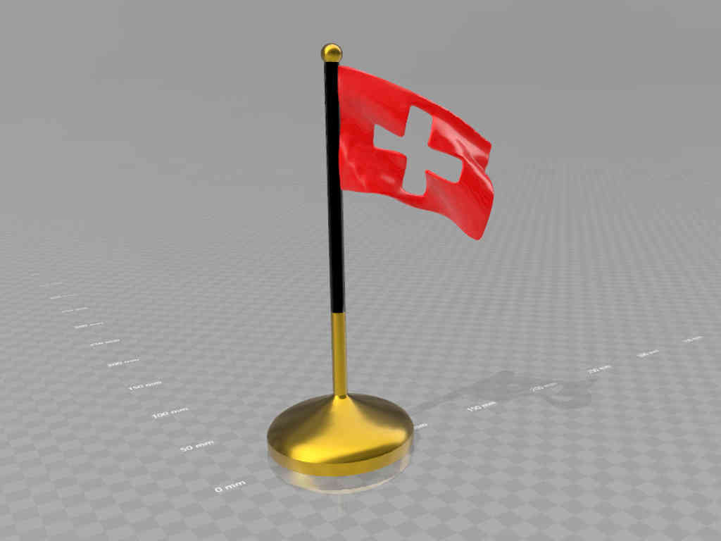 swiss flag waving