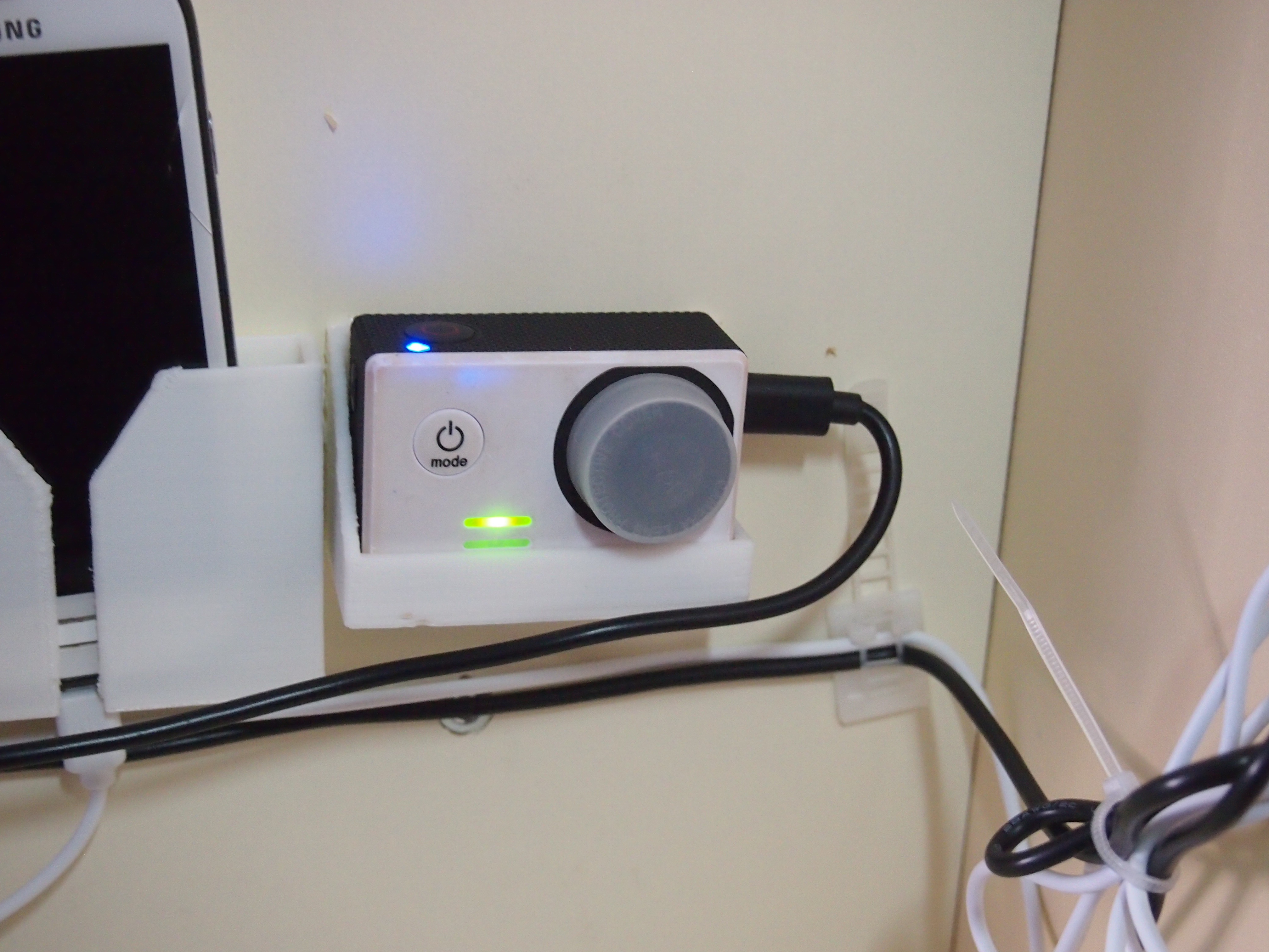 charging holder for actioncamera
