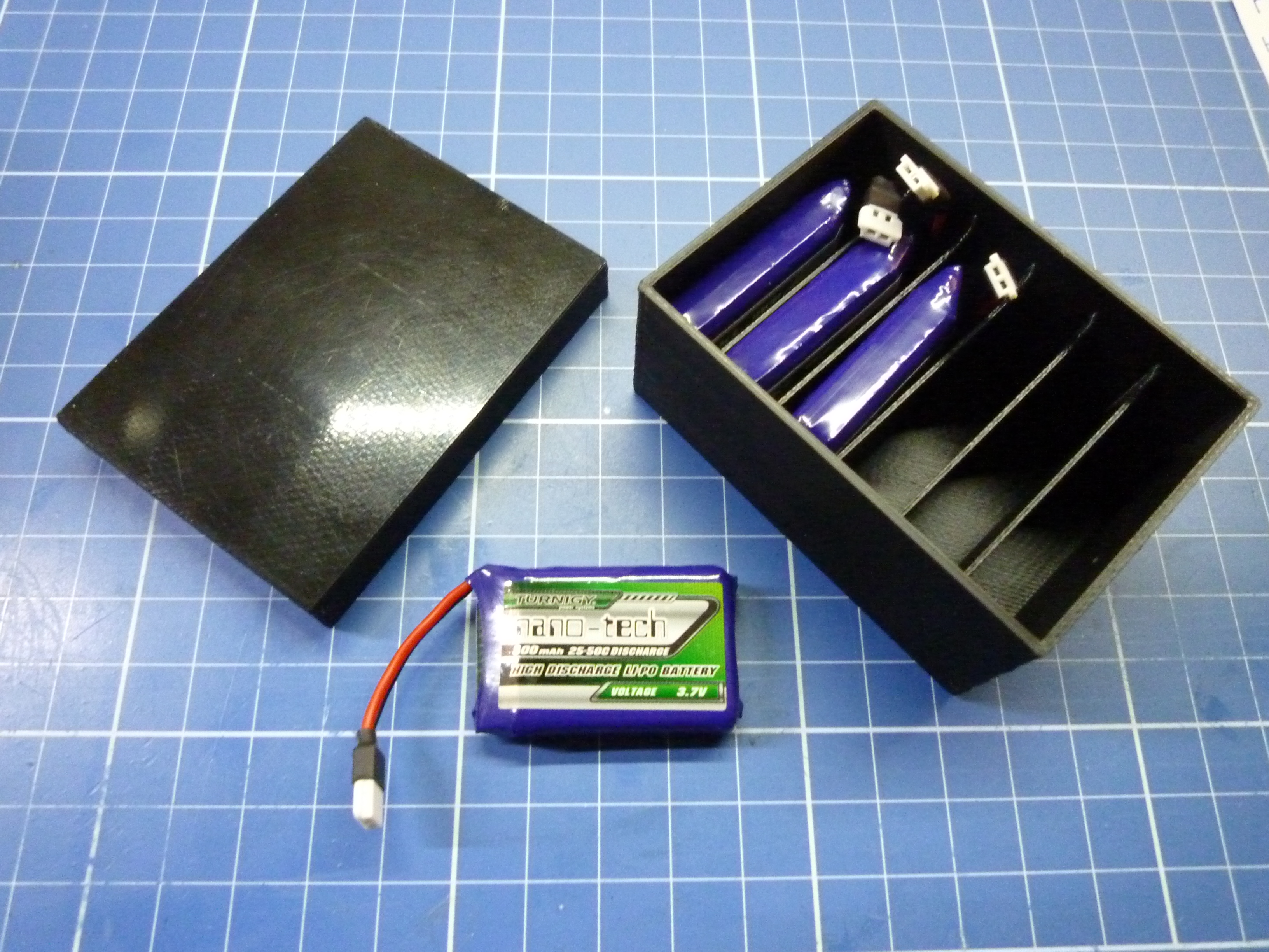 Lipo Storrage Box 1s 500mah 6pc