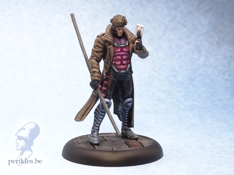 Gambit - X-Men (35mm presupported wargame miniature)