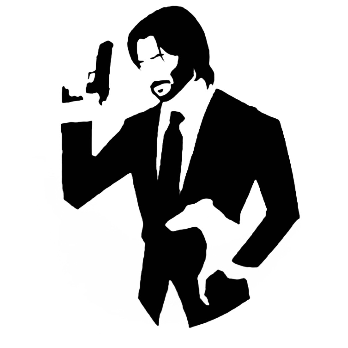 John Wick stencil 2