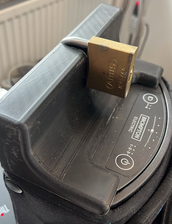 Brompton Battery Handle Cover (Anti-theft device to protect the battery and the battery bag)
