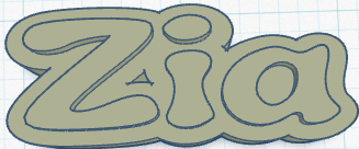 Zia - Charging Cord Name Tag