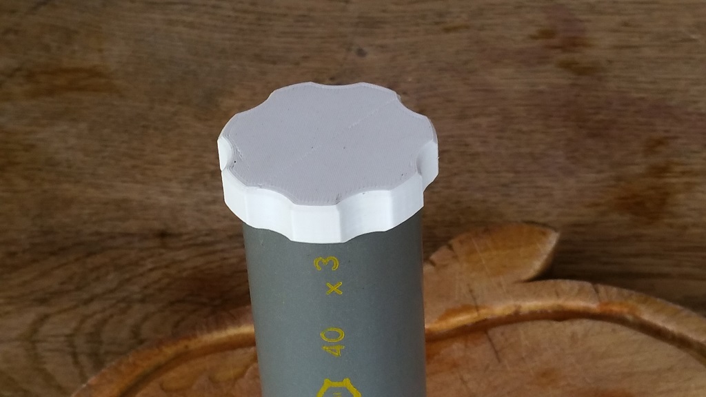 hermetic cap for PVC drain tube diameter 40 mm