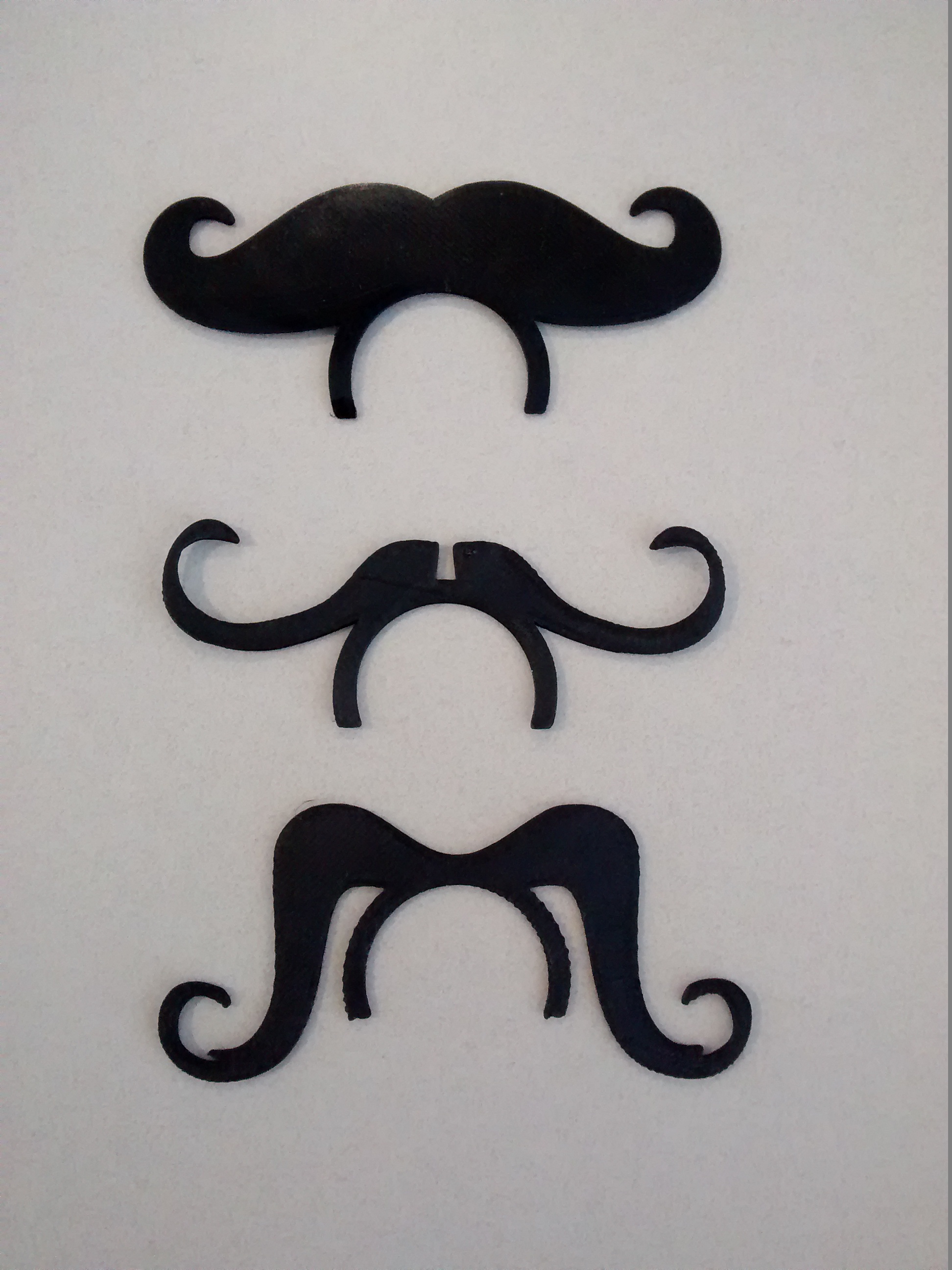 Various beer bottle moustaches