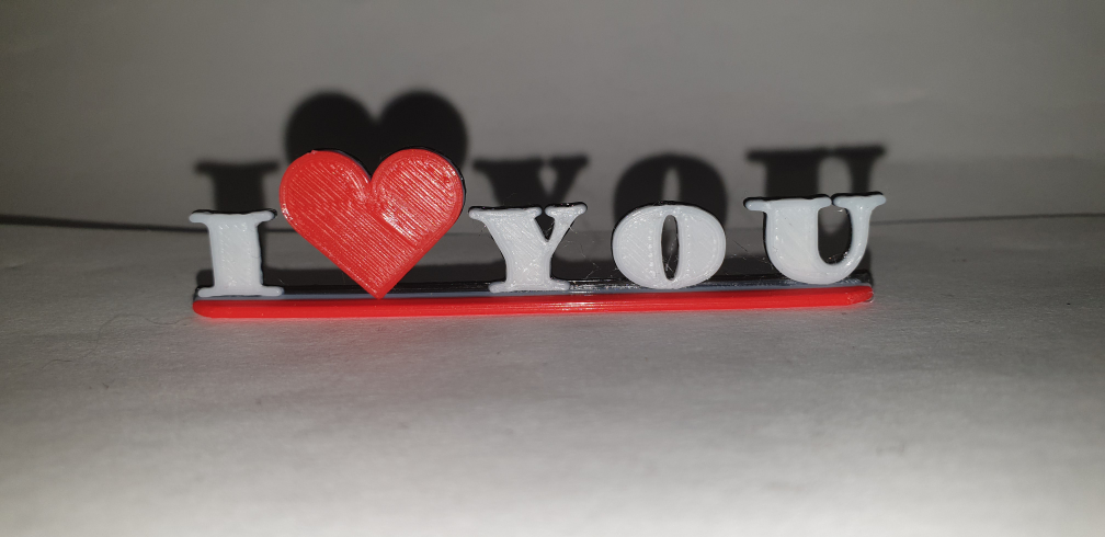 I love you Schriftzug Deko hinsteller Ich liebe Dich Herz heart