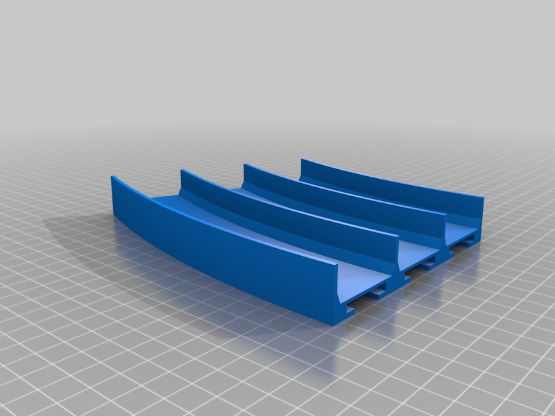 Triple Lane Chicane (flat curve) for die-cast cars