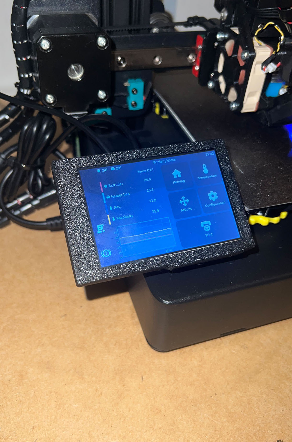 3.5'' Klipperscreen Case for Kingroon KP3S Pi Zero 2  LCD klipper