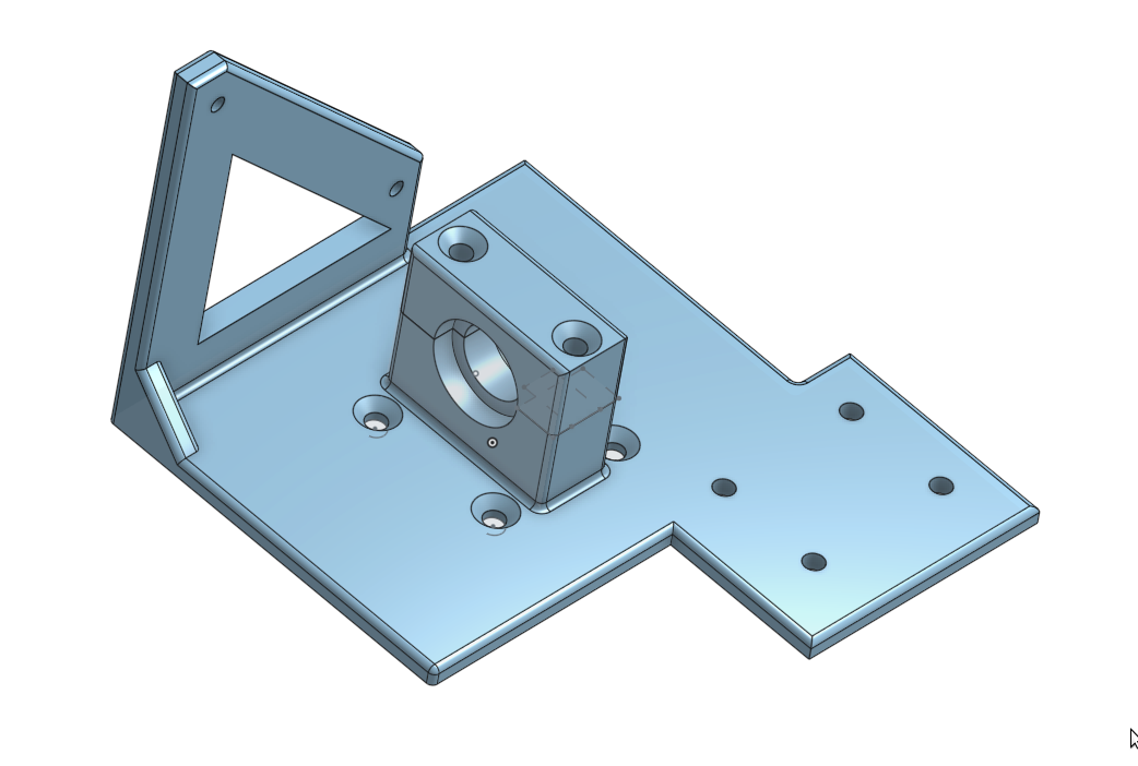 AnetA8 Piezo Bowdenextruder Plate with Cablechain