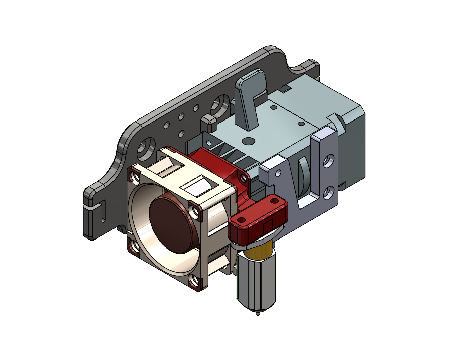 BIQU H2 40 to 35mm fan adapter