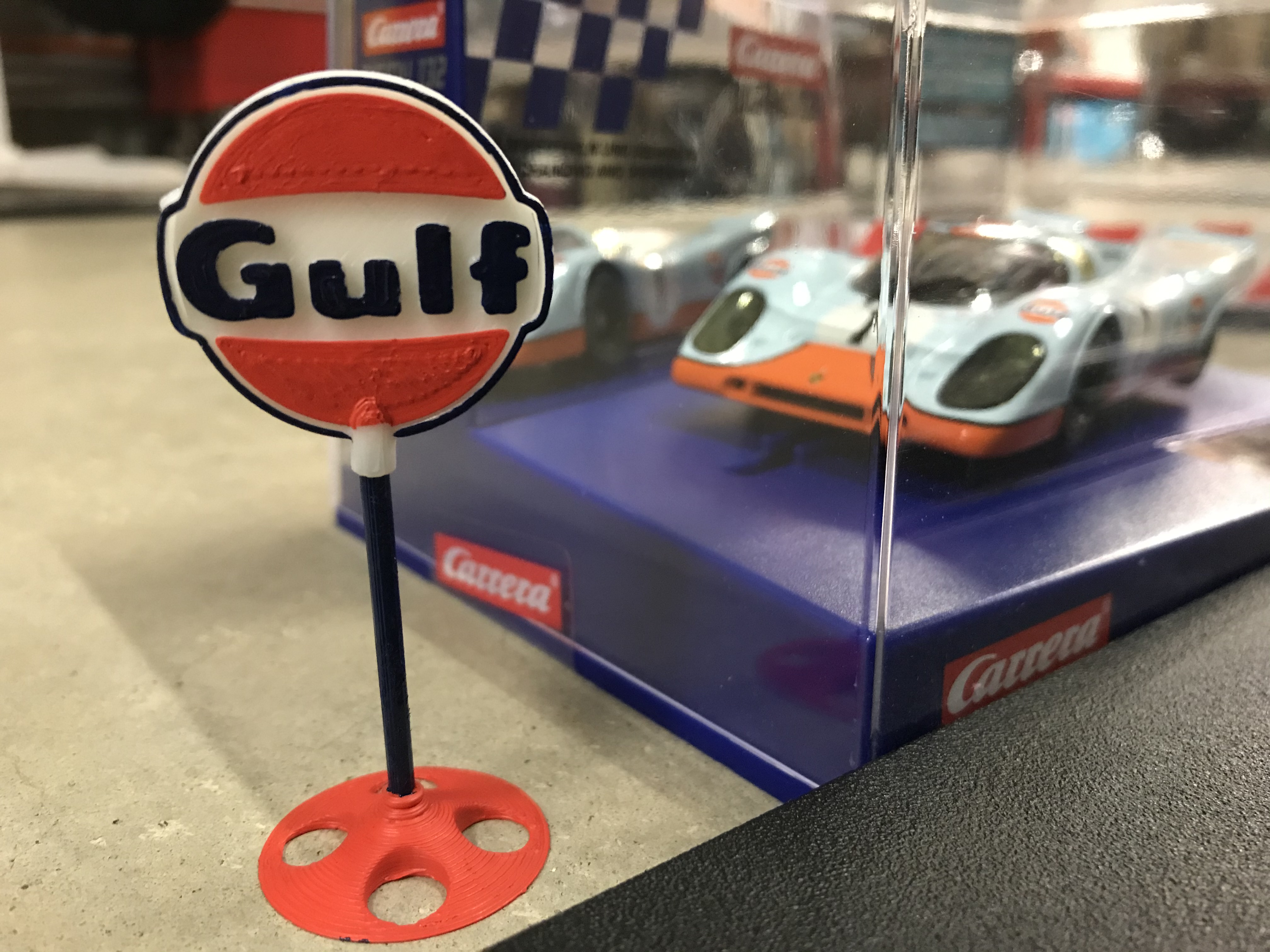 Gulf Oil Sign Track Scenery