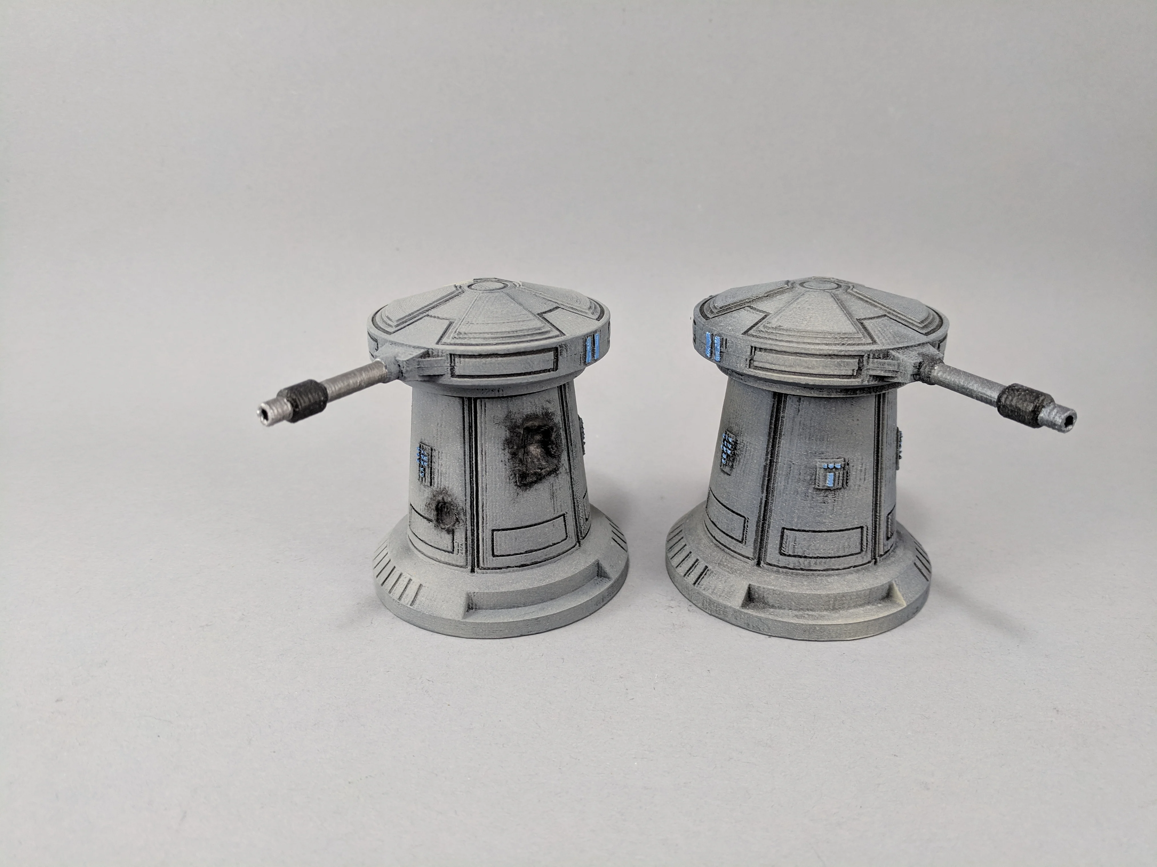 Sci-fi Anti-Speeder Turret Damaged