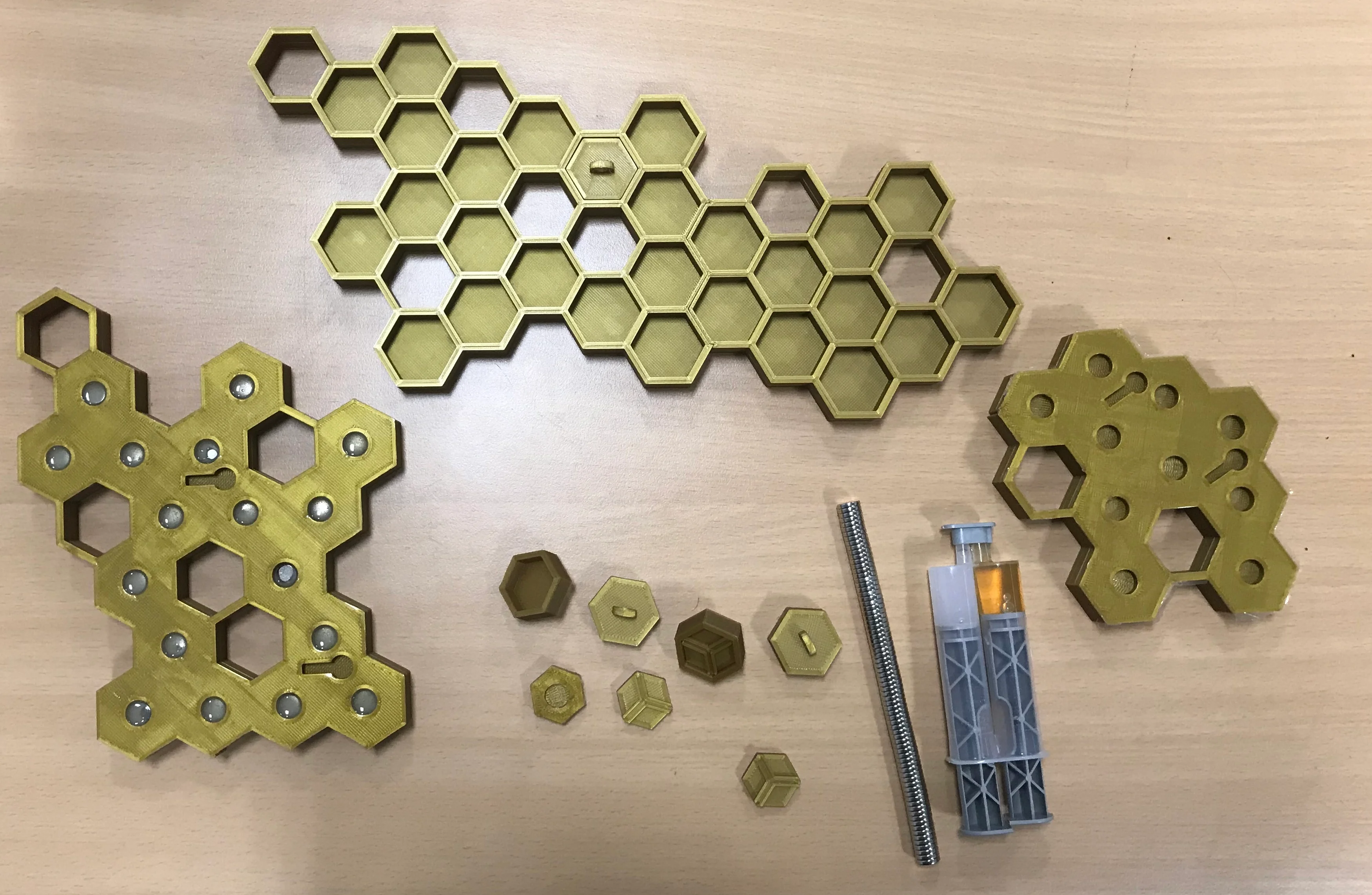 Honeycomb Keychain - Honigwaben Schlüsselanhänger