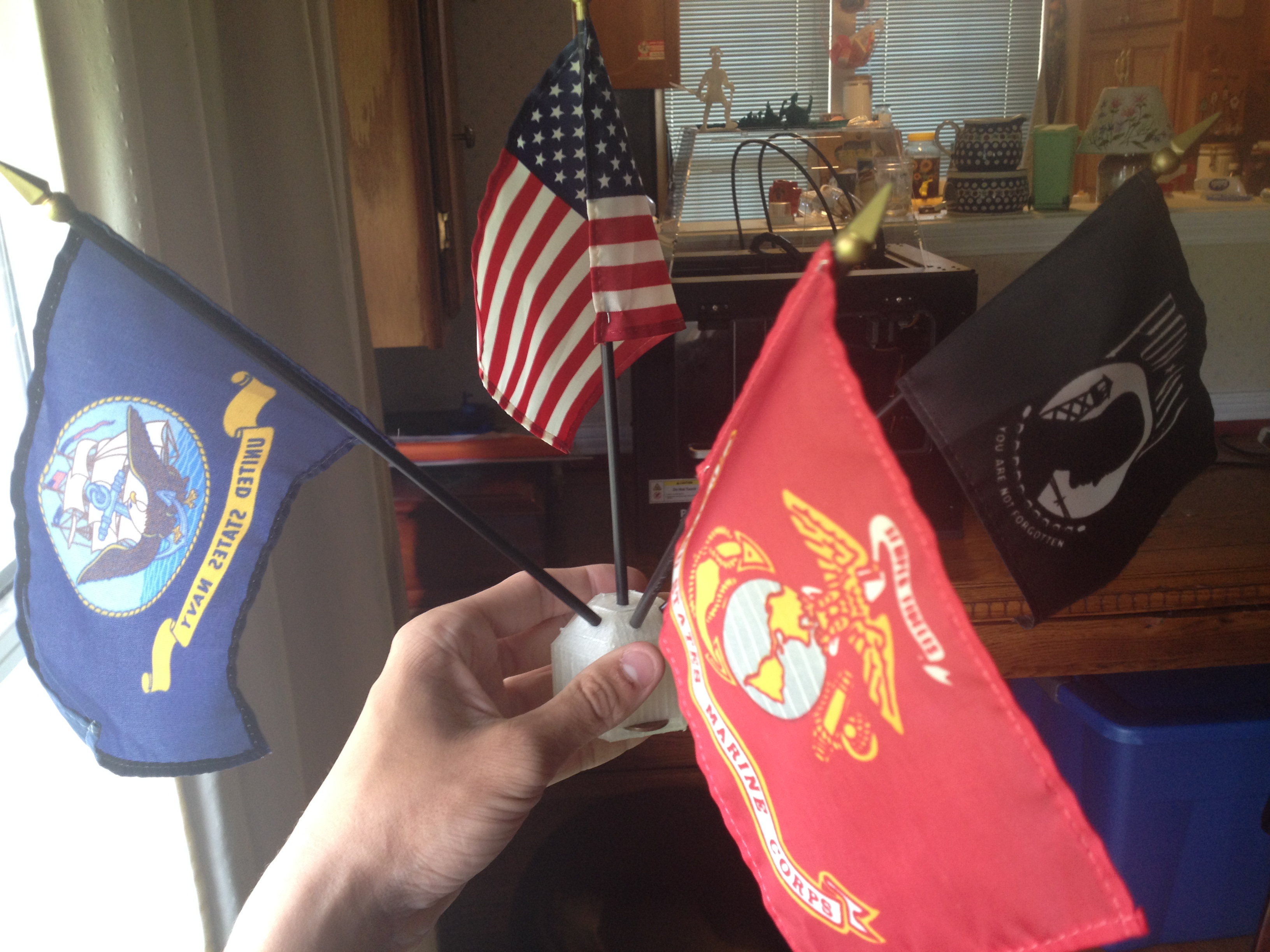 Flag stand! Honoring our great nations!