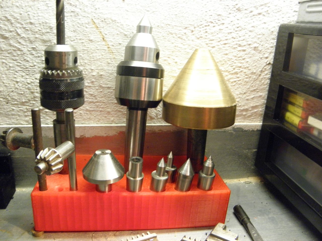 Körnerspitze / Rohrspitze / Bohrfutter Ablage MK2