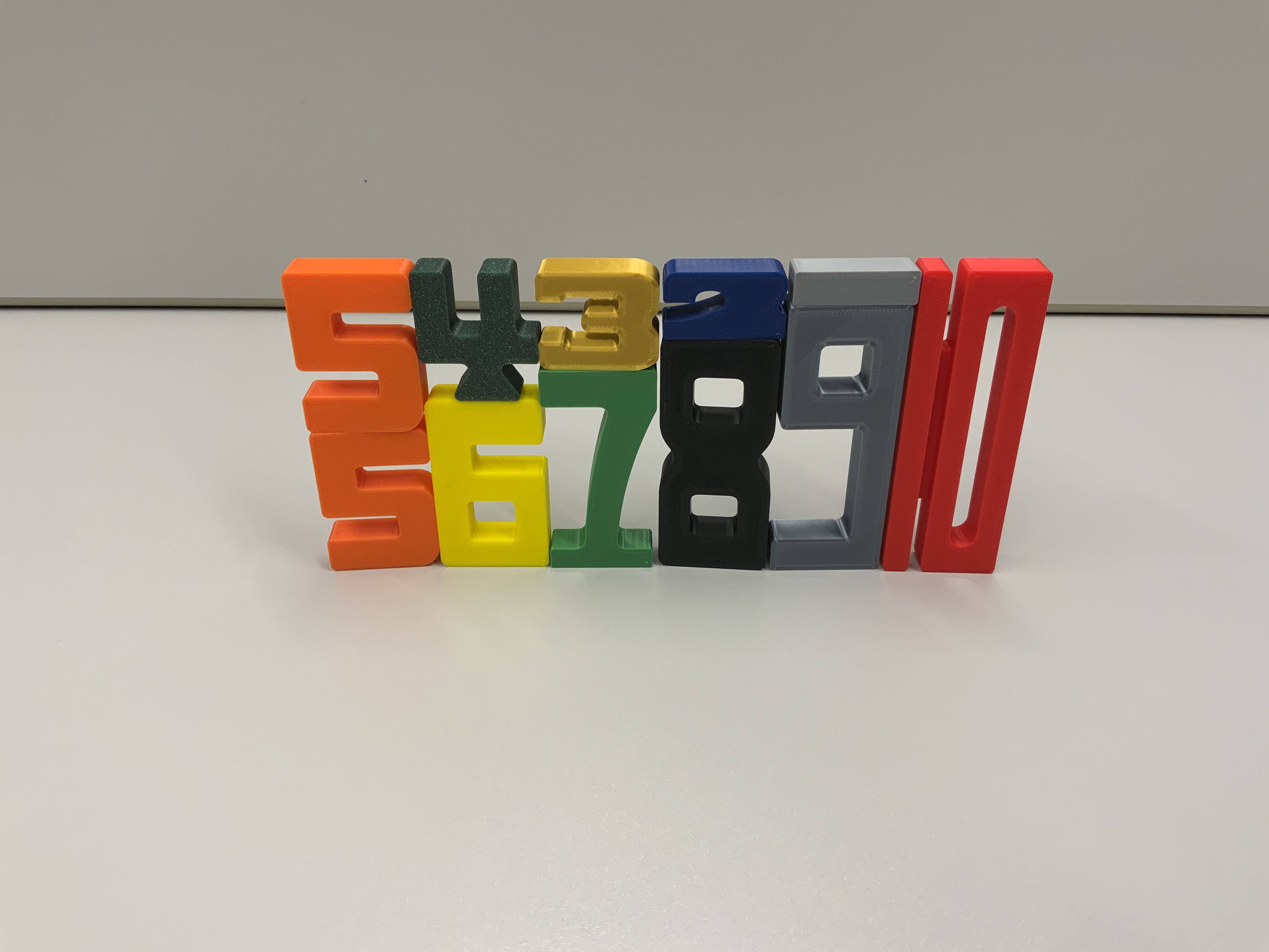 Zahlen Bausteine Zahl 1, 2, 3, 4, 5, 6, 7, 8, 9 & 10