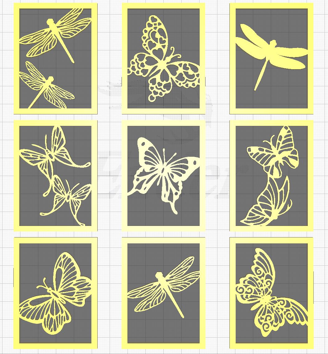 Butterfly Lantern with Swappable Panels