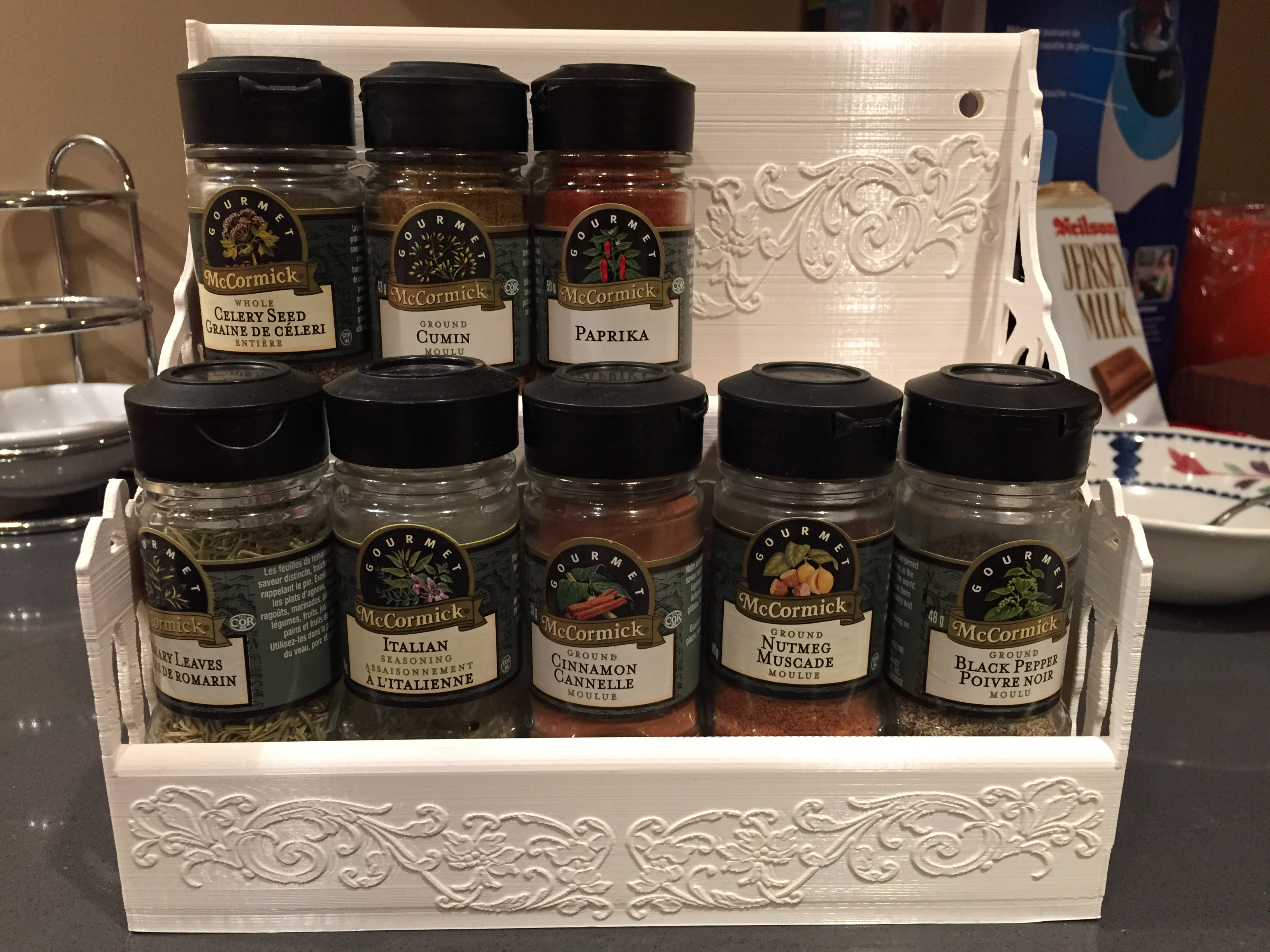Spice Rack - Made to fit 10 McCormick - Gourmet spice bottles