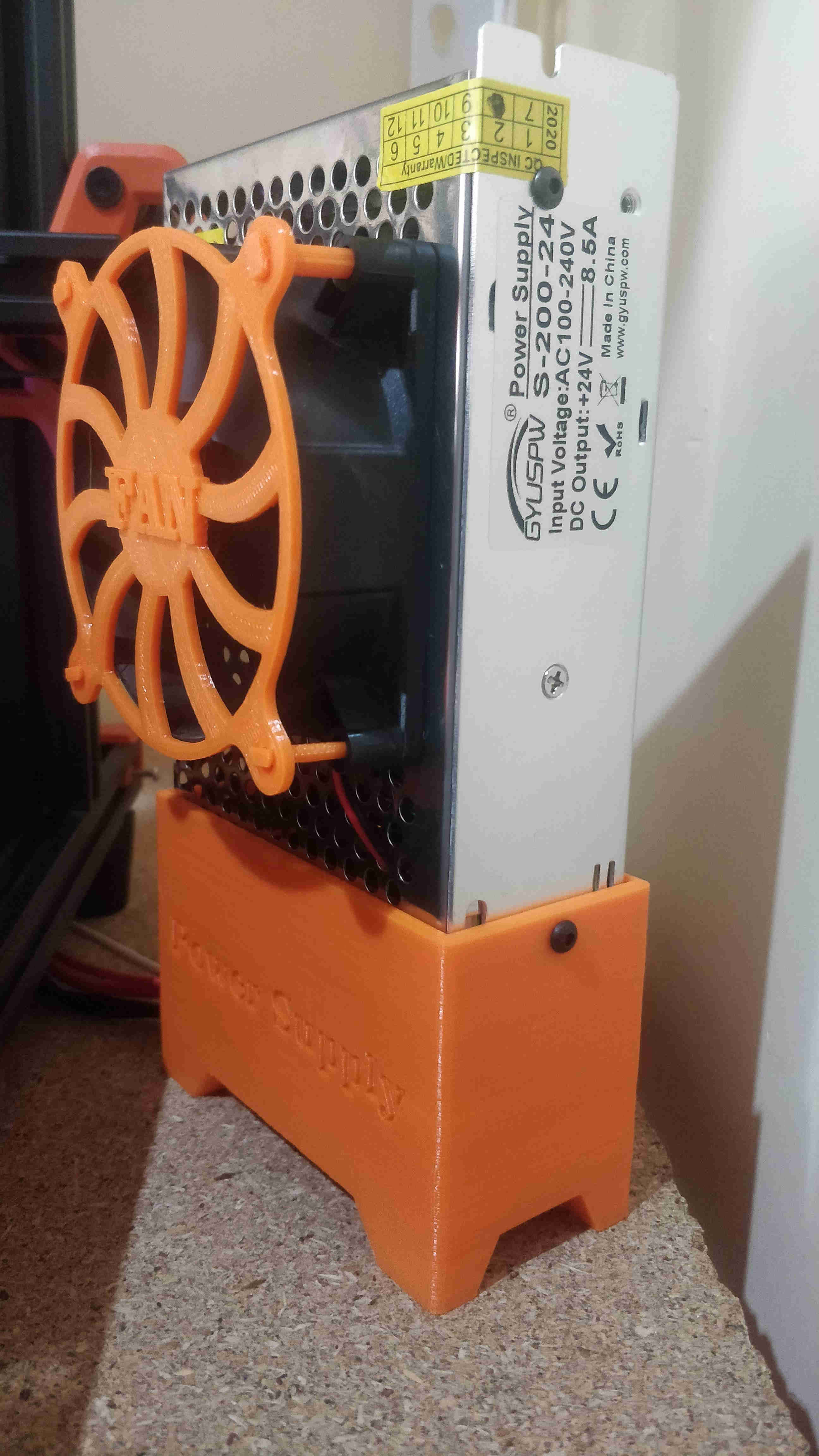 Tevo Tarantula/HOMERS Odysseus Pro Power Supply relocation