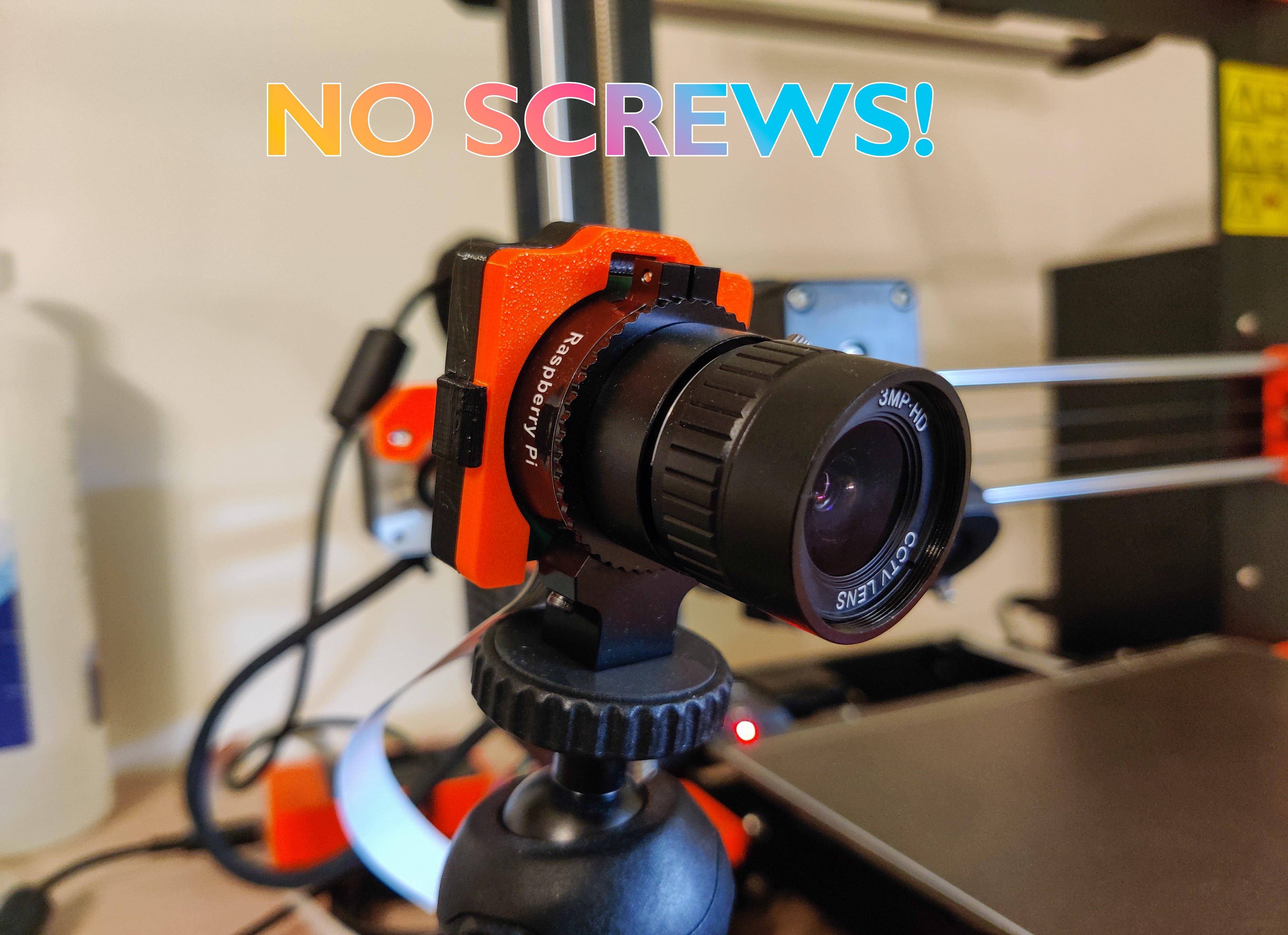 Raspberry pi HQ camera case - Snap fit