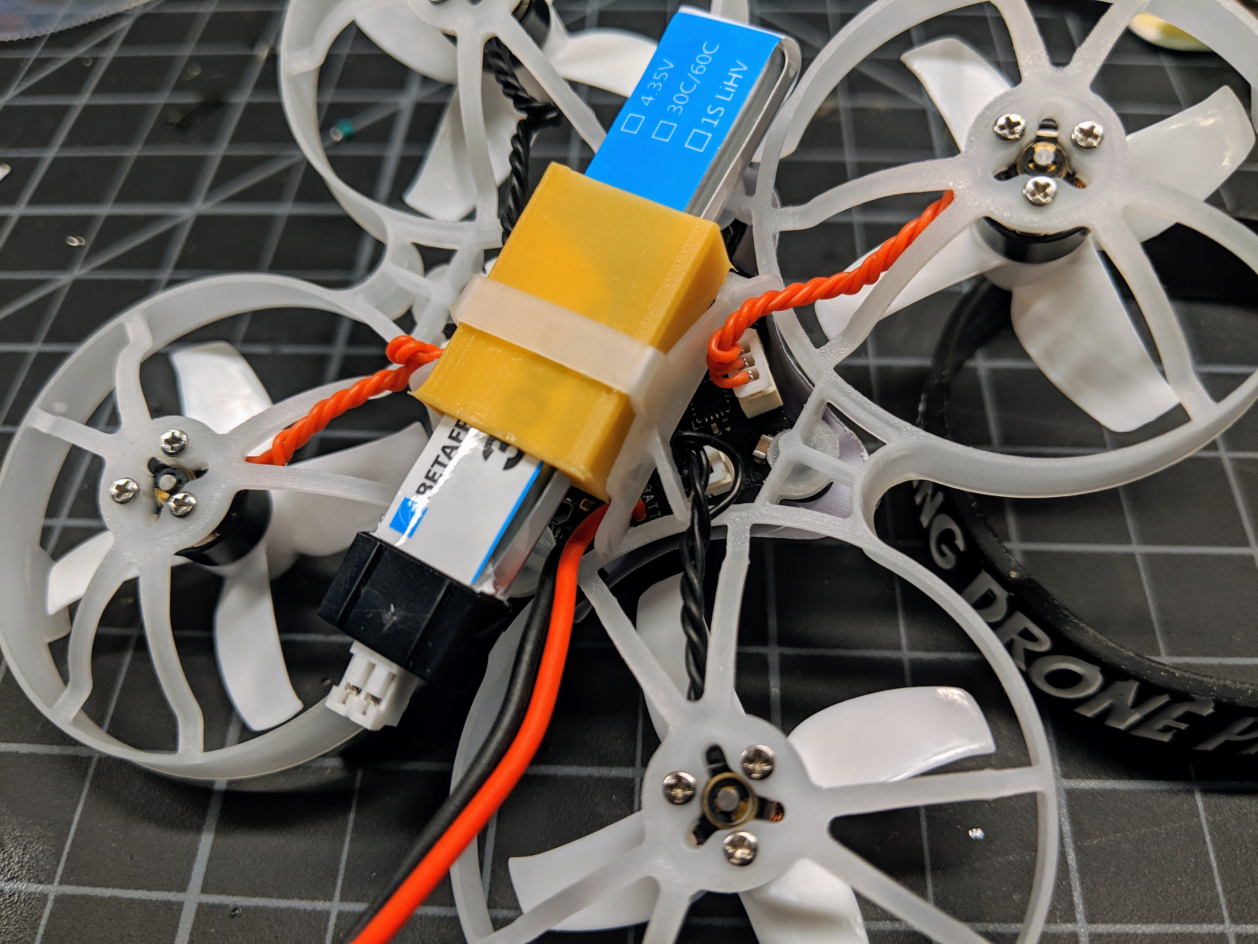 260mAh or 300mAh to 550mAh 1S LiHV/LiPo Adapter (for "Whoops" like Beta75 Pro 1S)