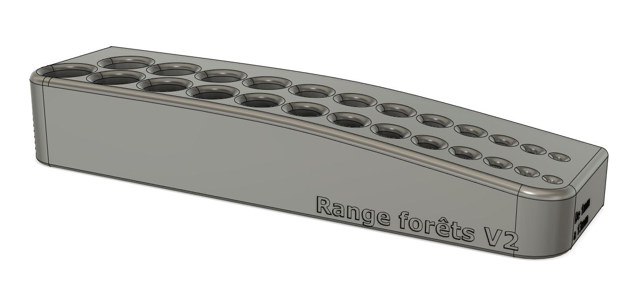 rangement a forets 1 a 13mm / drill storage