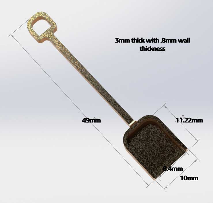 Tiny weed shovel!