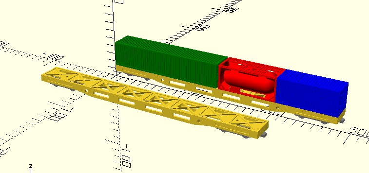 Container HO railcar