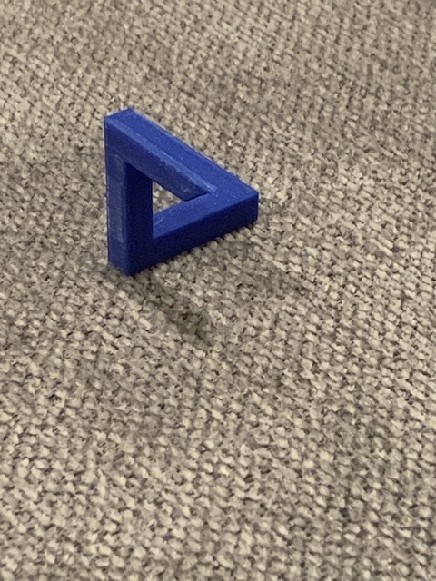 Penrose Triangle(no supports, printer overhang test)