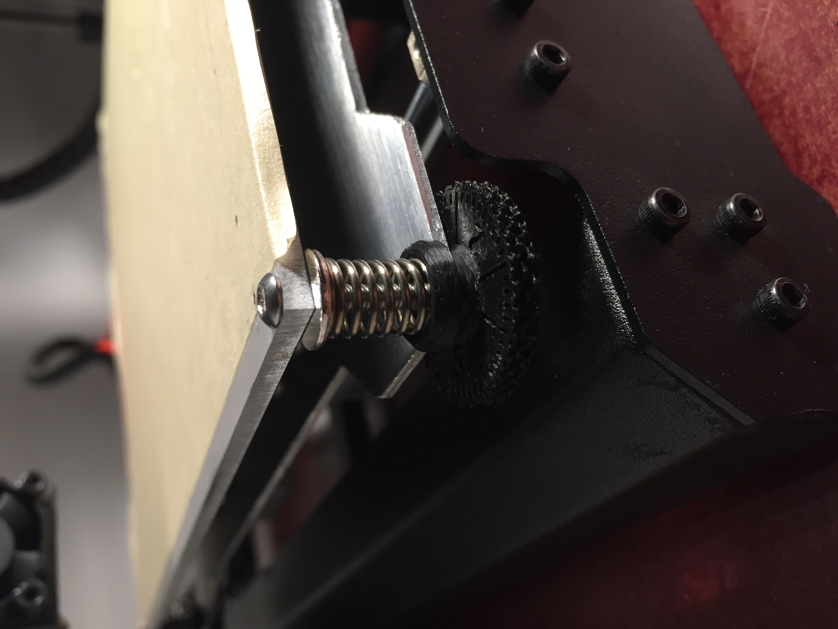 Wanhao Duplicator i3 - Print bed spring stabilizer