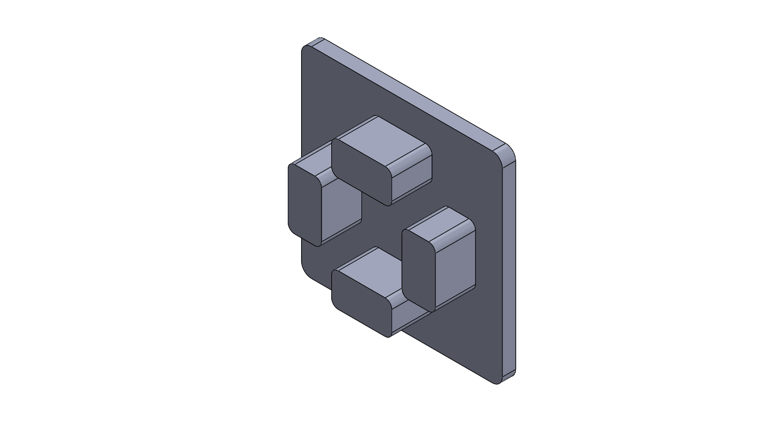 Ponteira - 30x30 - Perfil Aluminium