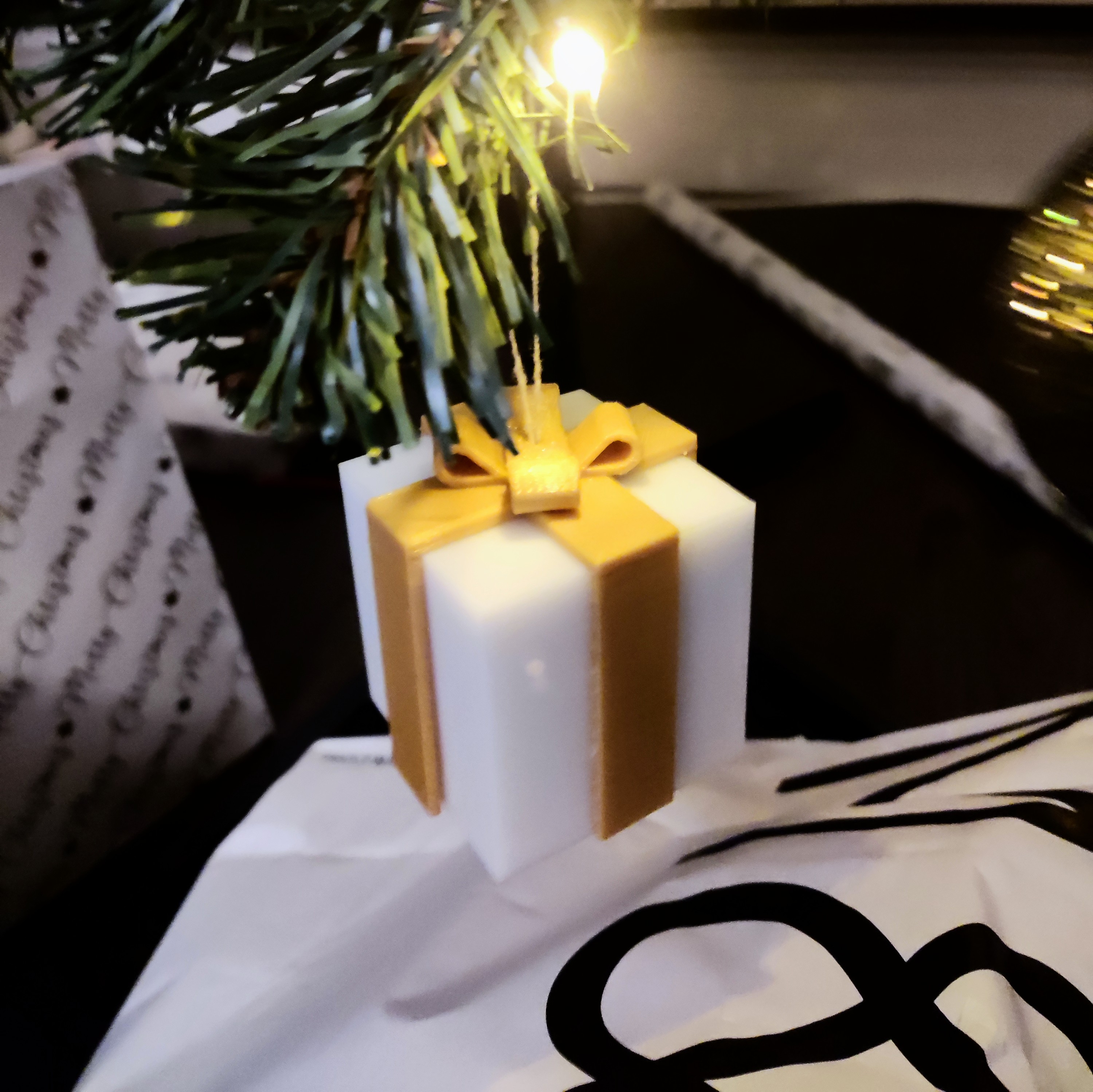 Functional Present Ornament