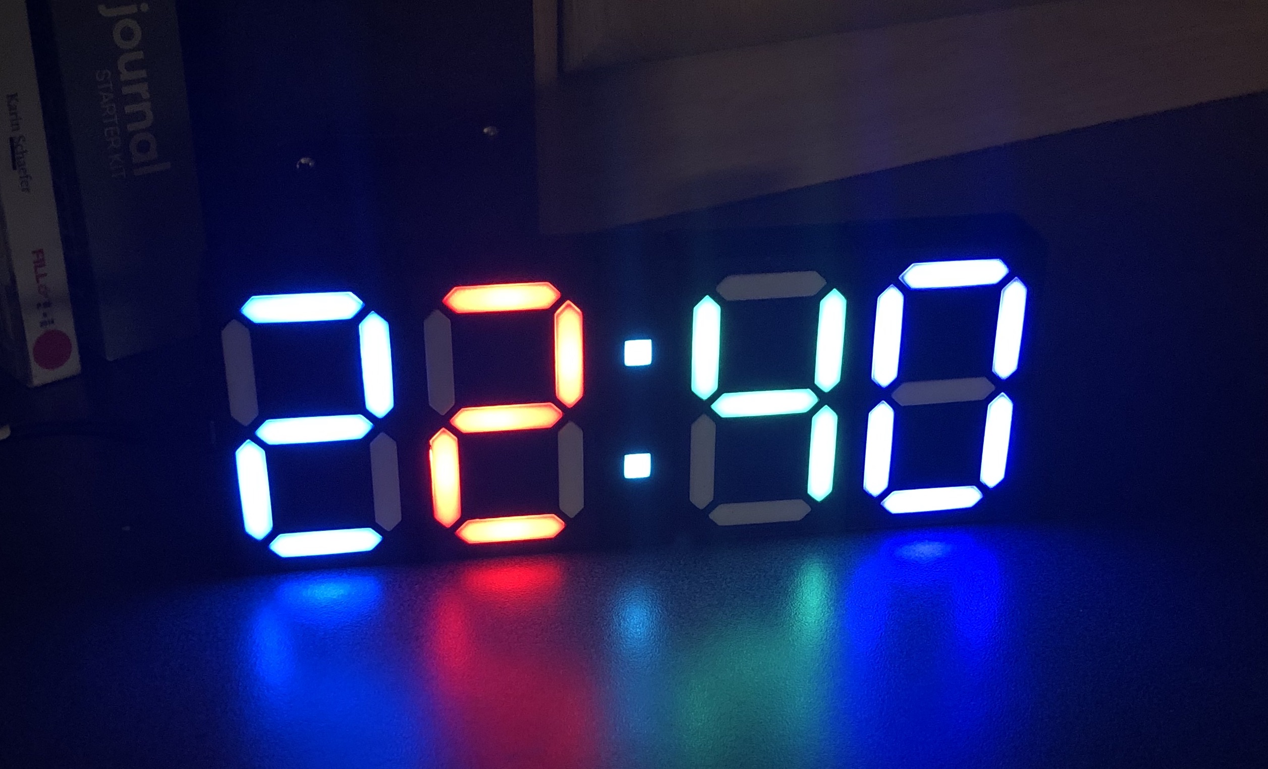 Mini 7 Segment Smart Clock With Blynk