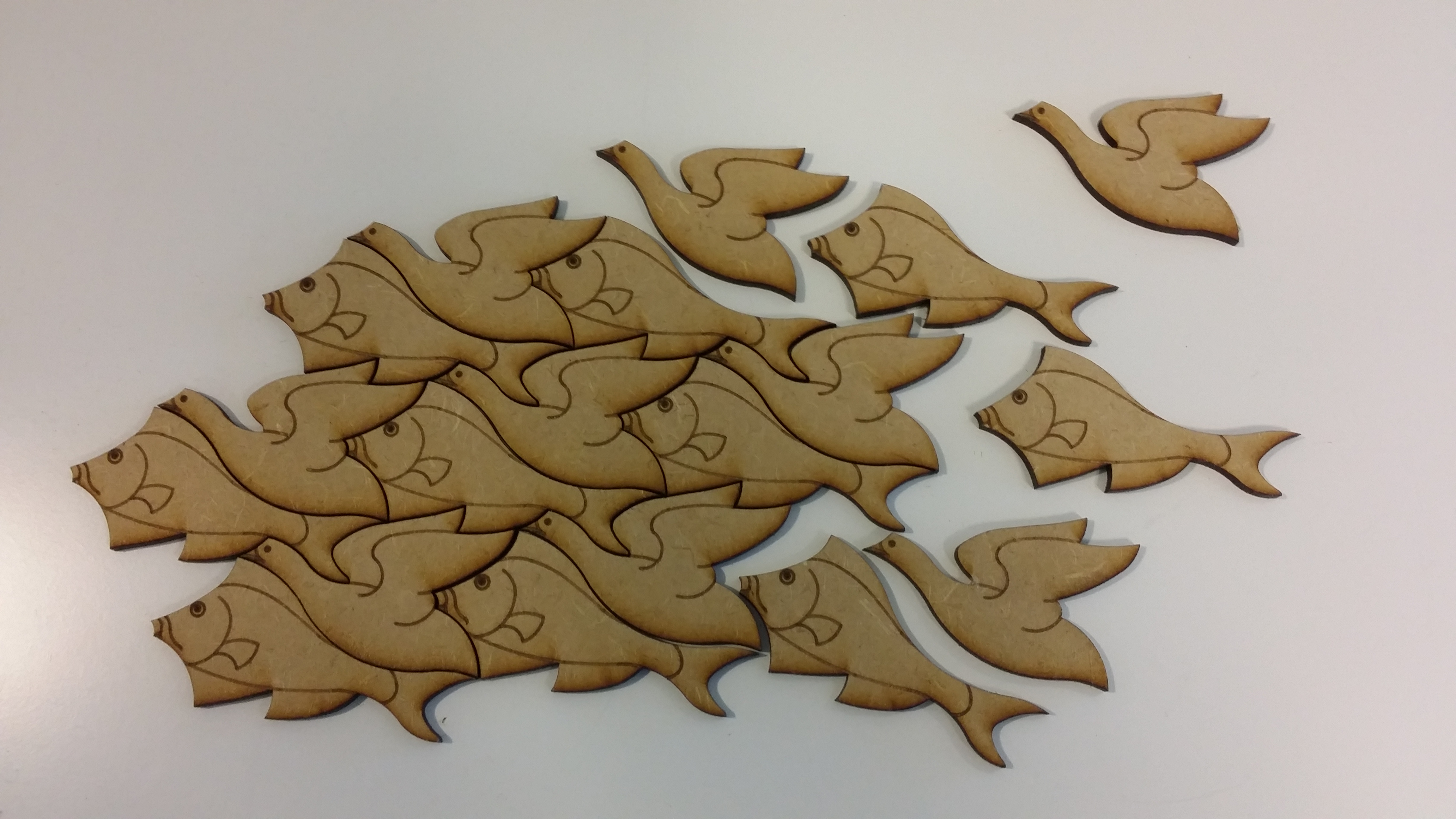 Fish or Fowl? Based on M C Escher's work