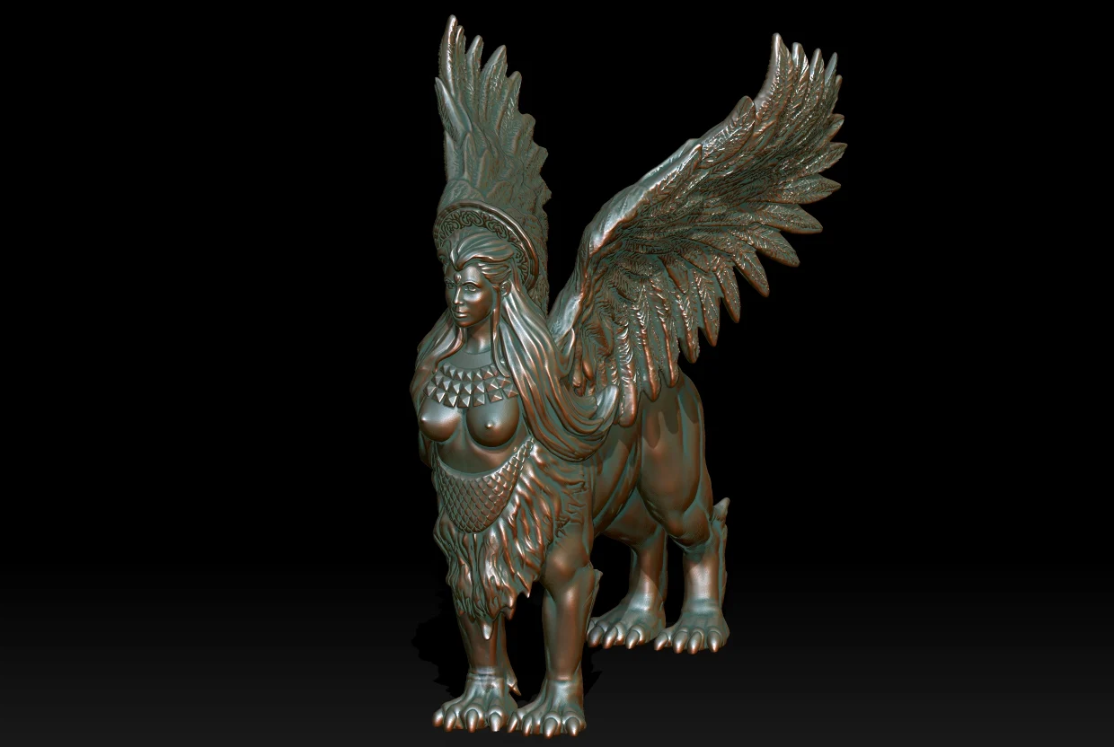 Greek sphinx.