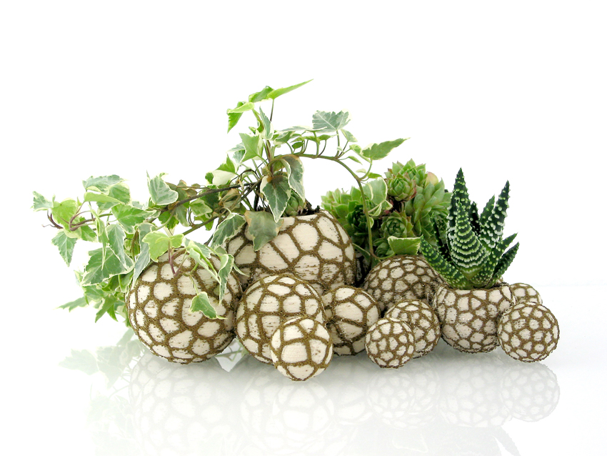 Organic stone pots - Landscape builder (1- or 2-color)