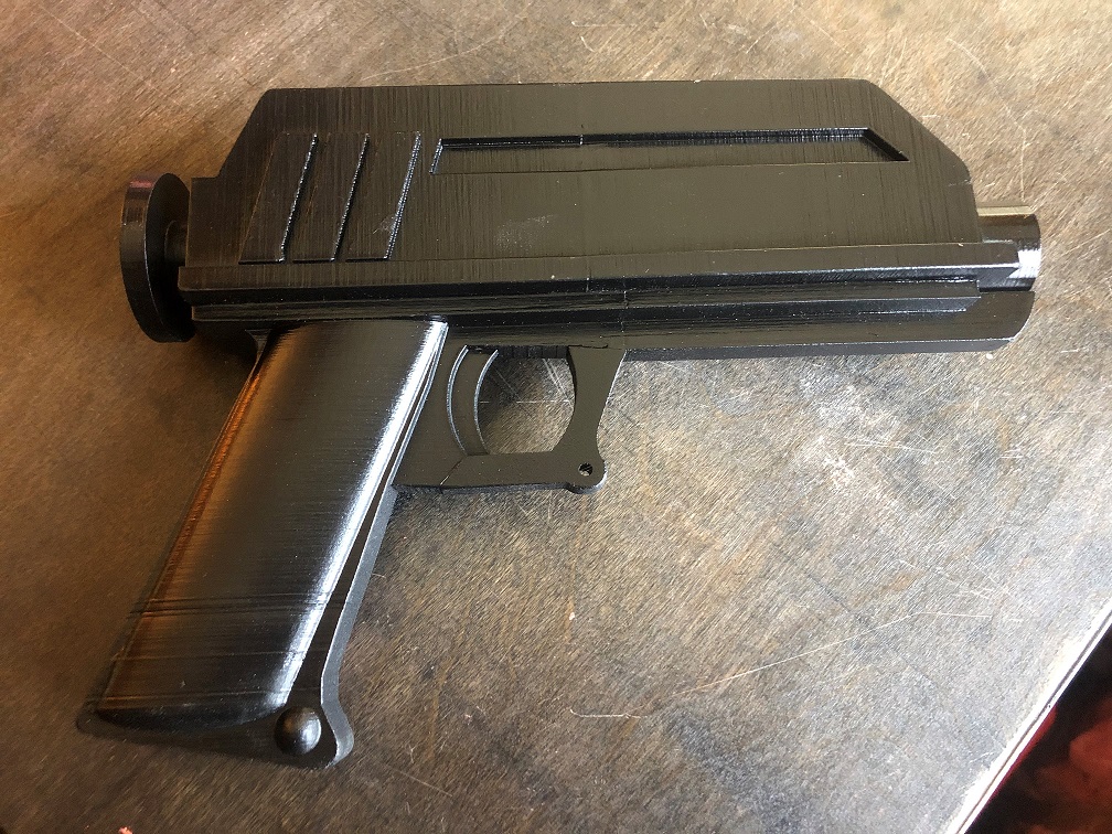 DC17 Animated Clone Hand Blaster (Round Grip Small Print Bed)