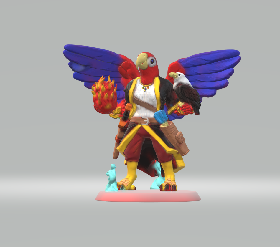 Pa'ratxi Warlock (parrot aarakocra)