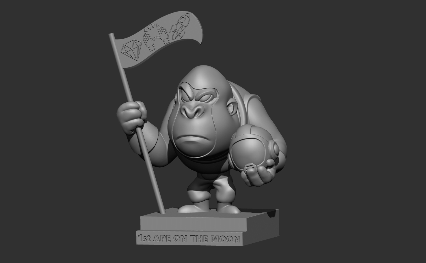 APE OF LIBERTY 3D MODEL (FULL)