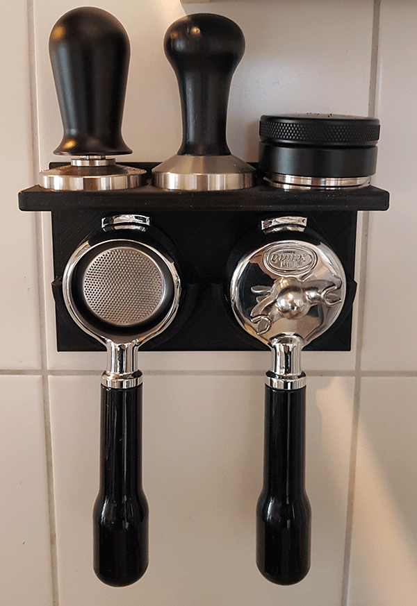 Quickmill Portafilter and Tamper Wall Mount