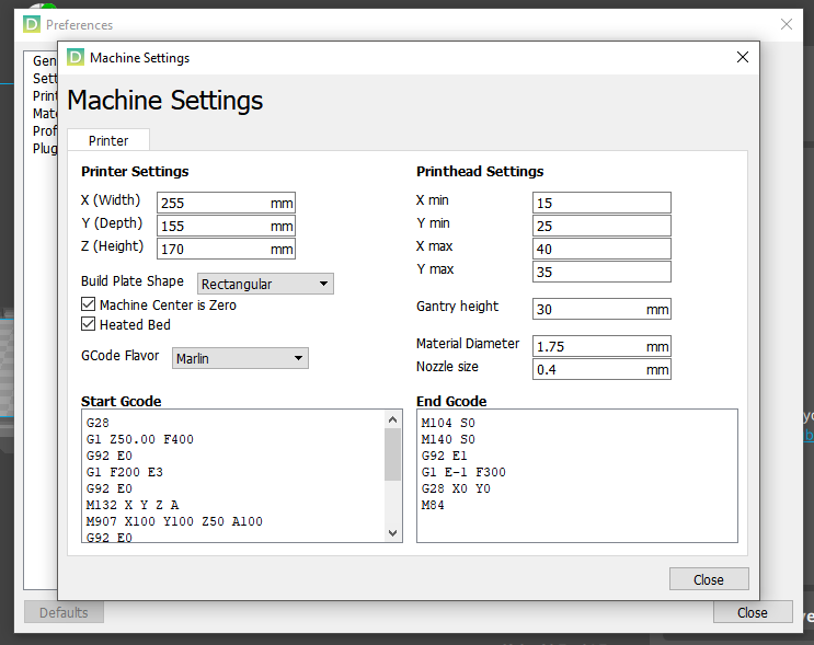 Printing nozzle wipe code gcode (Dremel D3 3D45 3D40 3D20)