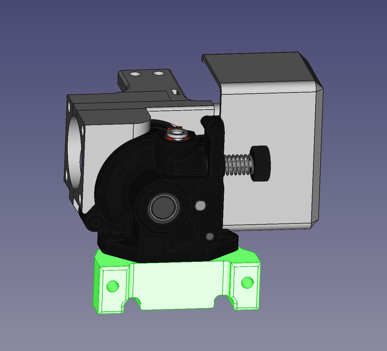 Orbiter 2 Extruder Mount Voron 2.4 ABNB / Stealthburner