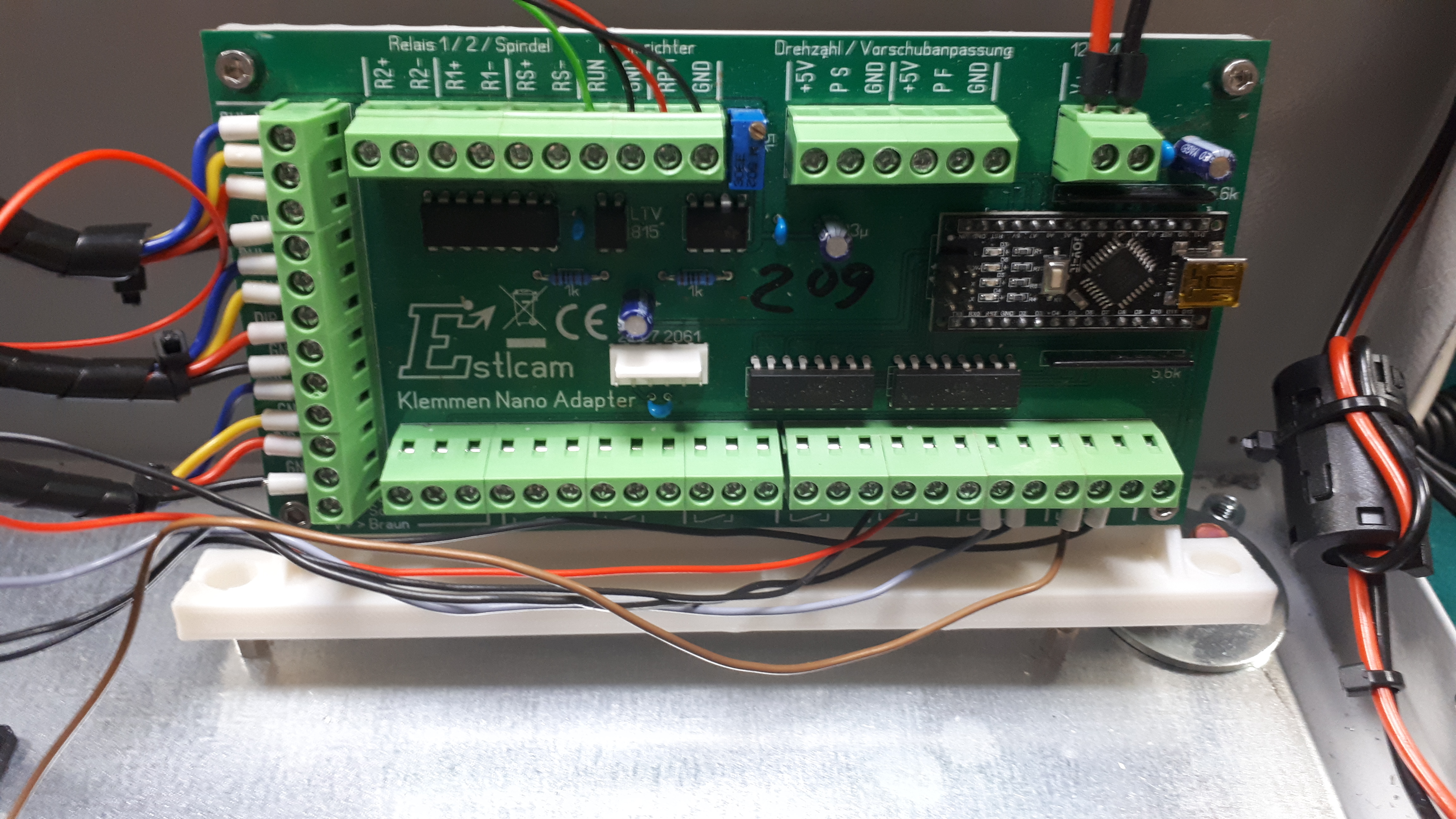 ESTLCAM Klemmen Nano Adapter Steuerung standíng board mount