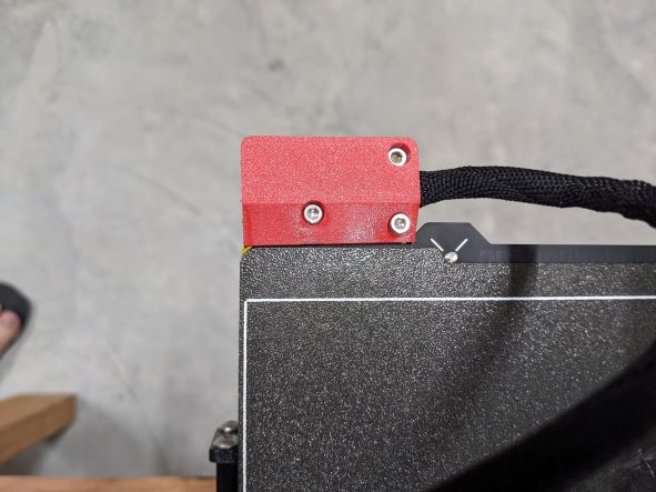 Prusa MK3S/+ 90 Deg Heatbed Cable Bracket for MK52 Heatbed