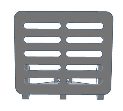 Flashforge Dreamer sidepanel filamentholder