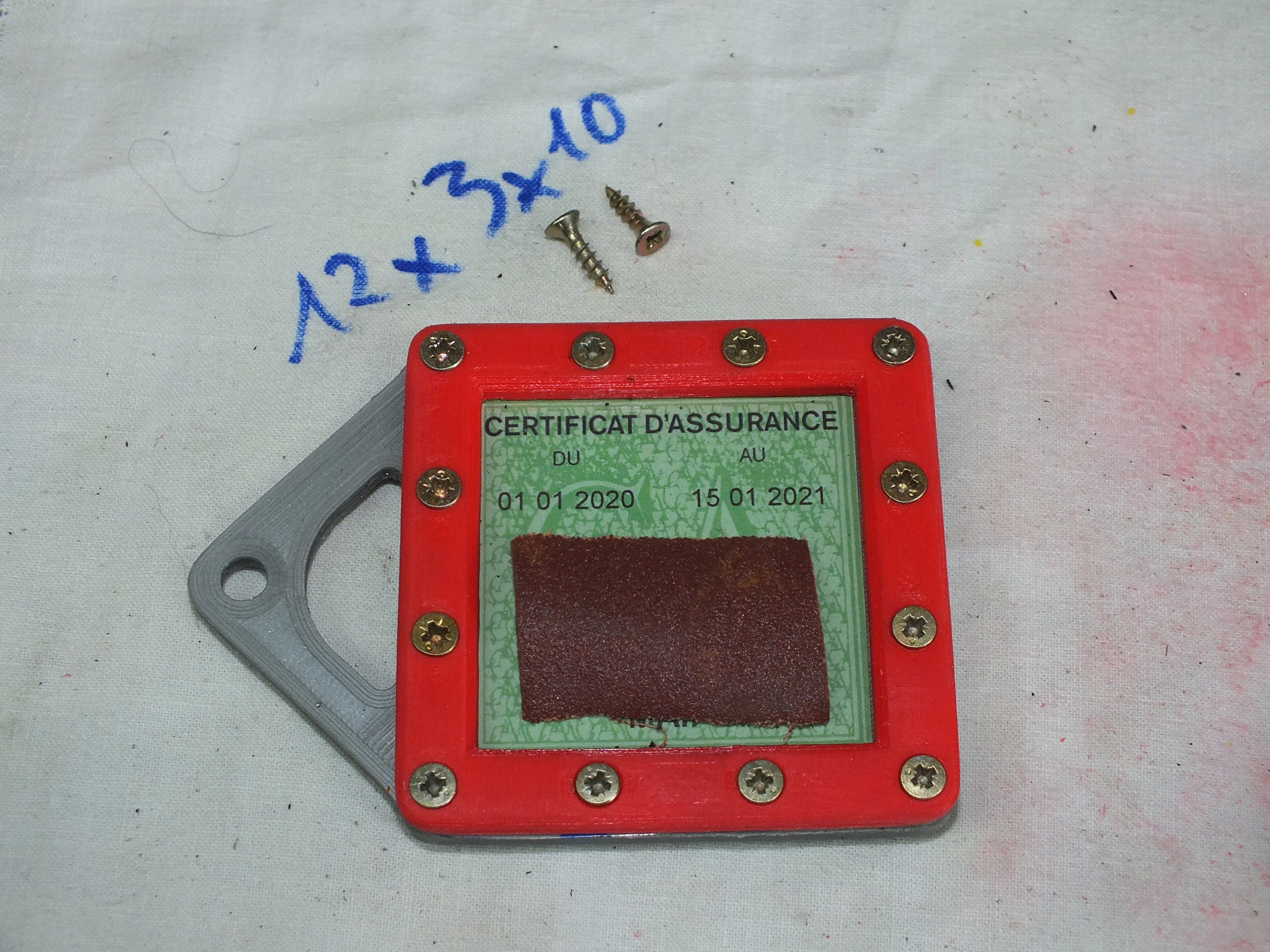 Support vignette assurance moto